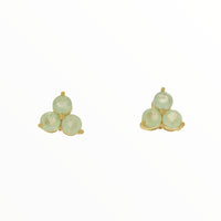 Natalia Flower Earrings in Prehnite