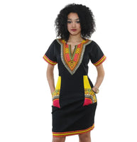 Cultural Elegance Slim Dress