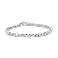 INFINITE JEWELS - Original 14K White Gold 5.0 Cttw Diamond" Classic Tennis Bracelet for Women (H-I Color, SI1-SI2 Clarity) - 7" Inches