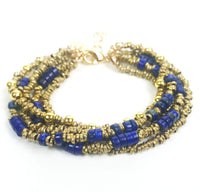 Multi Strand Lapis Lazuli Bracelet