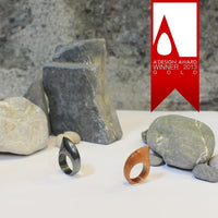 Shark Ring - White Fossil Stone