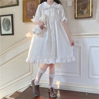 White Princess Puff Sleeve Dress