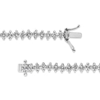 INFINITE JEWELS - Original 14K White Gold 5 1/2 Cttw Round Diamond 2-Prong Tennis Bracelet (H-I Color, SI2-I1 Clarity) - 7"