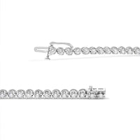 INFINITE JEWELS - Original 14K White Gold 5.0 Cttw Diamond" Classic Tennis Bracelet for Women (H-I Color, SI1-SI2 Clarity) - 7" Inches