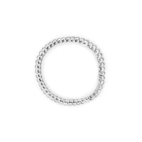 INFINITE JEWELS - Original 14K White Gold 5.00 Cttw Invisible Set Princess-Cut Diamond Belt and Buckle Tennis 7" Bracelet (H-I Color, SI1-SI2 Clari