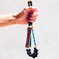 Miami Nights Woven Necklace - Blue and Black