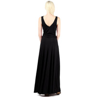 EVANESE INC - Original Women's Classic Elegant Cowlneck Sexy Long Gown Sleeveless Dress