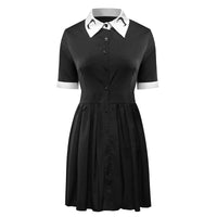 Women Moon Short Sleeve Dress