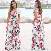 Bohemian Printed Maxi Long Dress