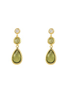 Tuscany Gemstone Drop Earring Gold Peridot