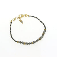 Mystic Bead Bracelet in Labradorite