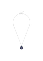 Zodiac Lapis Lazuli Gemstone Star Constellation Pendant Necklace Silver Capricorn