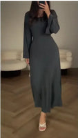 Long Sleeve Split Loose Leisure Professional Dress For Women