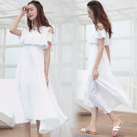 High Waist Chiffon Summer Dress