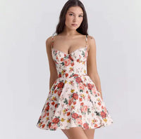 Floral A-Line Mini Dress