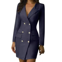 Women's Double-Breasted Blazer Dress