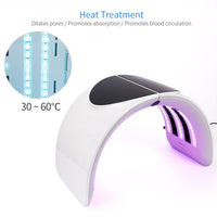 Foldable 7 Color PDT Facial Mask Face Lamp Machine Photon Therapy LED Light Skin Rejuvenation Anti Wrinkle Skin Care Beauty Mask