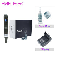 Dr pen Ultima M8 With 7 pcs Cartridge Wireless Derma Microneedle Pen Skincare Kit MTS Treatment Professionals Use Beauty Machine