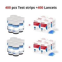 SINOCARE - Original (50pcs/100pcs/200pcs/300/400/500) Safe-Accu Blood Glucose Test Strips and Lancets for Diabetes Tester