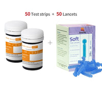 200/100/50pcs for Safe-Accu2 Sinocare Blood Glucose Test Strips and Lancets for Diabetes Tester Blood Sugar Meter