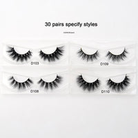 Visofree 30/40/100 Pairs Lashes Bulk Mink Eyelashes 3D Mink False Eyelashes 100% Cruelty-free Dramatic Eyelashes 25mm 5D Lashes