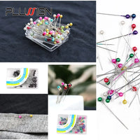 PLUSSIGN - Original 10 Pcs Cheap Black Positioning Needles Diy Sewing Tools Accessory Patchwork Locating Pearl Light Straight Pins Sewing Tools Accessories