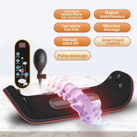 Jinkairui Waist Massager Back Relieve Pain Body Traction Vibration Magnet Hot Compress Acupuncture Lumbar Spine Support Gift