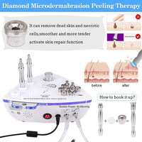 Diamond Microdermabrasion Dermabrasion Machine With Spray Gun Water Spray Vacuum0 Suction Exfoliation Skin Facial Massager