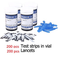 Sinocare Sannuo GA-3 100pcs/200pcs Blood Glucose Test Strips Bottled and 100pcs Lancets for GA-3 Diabetes