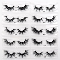 Visofree 30/40/100 Pairs Lashes Bulk Mink Eyelashes 3D Mink False Eyelashes 100% Cruelty-free Dramatic Eyelashes 25mm 5D Lashes