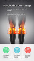 3-speed Electric Heating Wormwood Massage Knee Pads with Two 6000mAh Batteries, 4-8 Hours Electric Heating Vibration Knee Pads