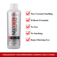 120ml MMK Keratin Without Formalin Cocount Keratin Treatment Purifying Shampoo with Hair Care Set For Curly Hair Products