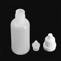 MR.STRONG - 100 Pcs 10 ML 1/3 OZ  Plastic Childproof Dropper Bottles Oil Lotion Refillable Bottle