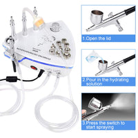 Beauty Star Diamond Microdermabrasion Dermabrasion Machine With Spray Gun Water Spray Vacuum Suction Exfoliation Facial Massage