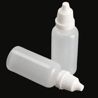 MR.STRONG - 100 Pcs 10 ML 1/3 OZ  Plastic Childproof Dropper Bottles Oil Lotion Refillable Bottle