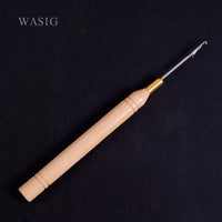 WASIG - 10 Pieces/Lot Plastic Handle Hook Needle / Micro Rings Needle /Hair Tools for Micro Rings Hair Extensions