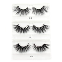 LEHUAMAO 50 Pairs/lot Makeup Eyelashes 25mm 5D Mink Eyelashes Fluffy Natural Long Lashes Cruelty Free False Eyelash Dramatic Eye