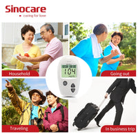 SINOCARE - Original (200pcs/25pcs for Safe-Accu)  Blood Glucose Test Strips and Lancets for Diabetes Tester