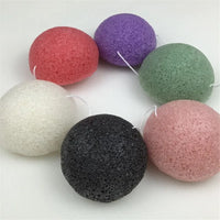 MY STORE , YOUR STORE - 10 Pcs Natural Konjac Cosmetic Puff Bamboo Charcoal Cleanser Sponge Makeup Facial Cleaning Tool Smooth Beauty Essential Konnyaku