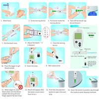 SINOCARE - Original (50pcs/100pcs/200pcs/300/400/500) Safe-Accu Blood Glucose Test Strips and Lancets for Diabetes Tester