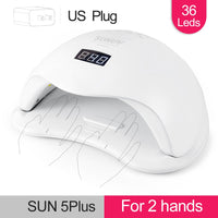 SUNUV SUN5 Plus 48W UV Light Nail Dryer for All Gels Dual Hands 36Leds Manicure Lamp Auto Sensor Bottom