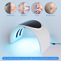 Foldable 7 Color PDT Facial Mask Face Lamp Machine Photon Therapy LED Light Skin Rejuvenation Anti Wrinkle Skin Care Beauty Mask