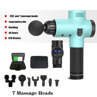 Massage Gun Deep Tissue Percussion Muscle Massager For Pain Relief 30 Speeds LCD Touch Display Fascia Gun Electric Body Massager