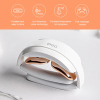 Electric Neck Massager Foldable Low Frequency Shoulder Pain Relief Pulse Infrared Heating Hot Compress Gel Paste Neck Massage