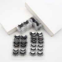 Visofree 30/40/100 Pairs Lashes Bulk Mink Eyelashes 3D Mink False Eyelashes 100% Cruelty-free Dramatic Eyelashes 25mm 5D Lashes