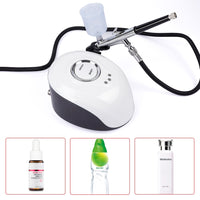 High Pressure Face Spray Compressor Kit Water Oxygen Nebulizer Facial Beauty Machine Deep Hydration Lightening Moisturizing Skin