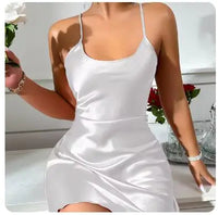 Women's Nightwear Silk Dress