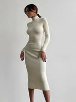 Turtleneck Maxi: Elegant Sweater Dress