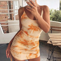 Trendy Tie Dye Dress For Summer