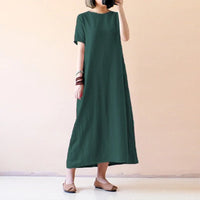 Summer Cotton Long Maxi Dress